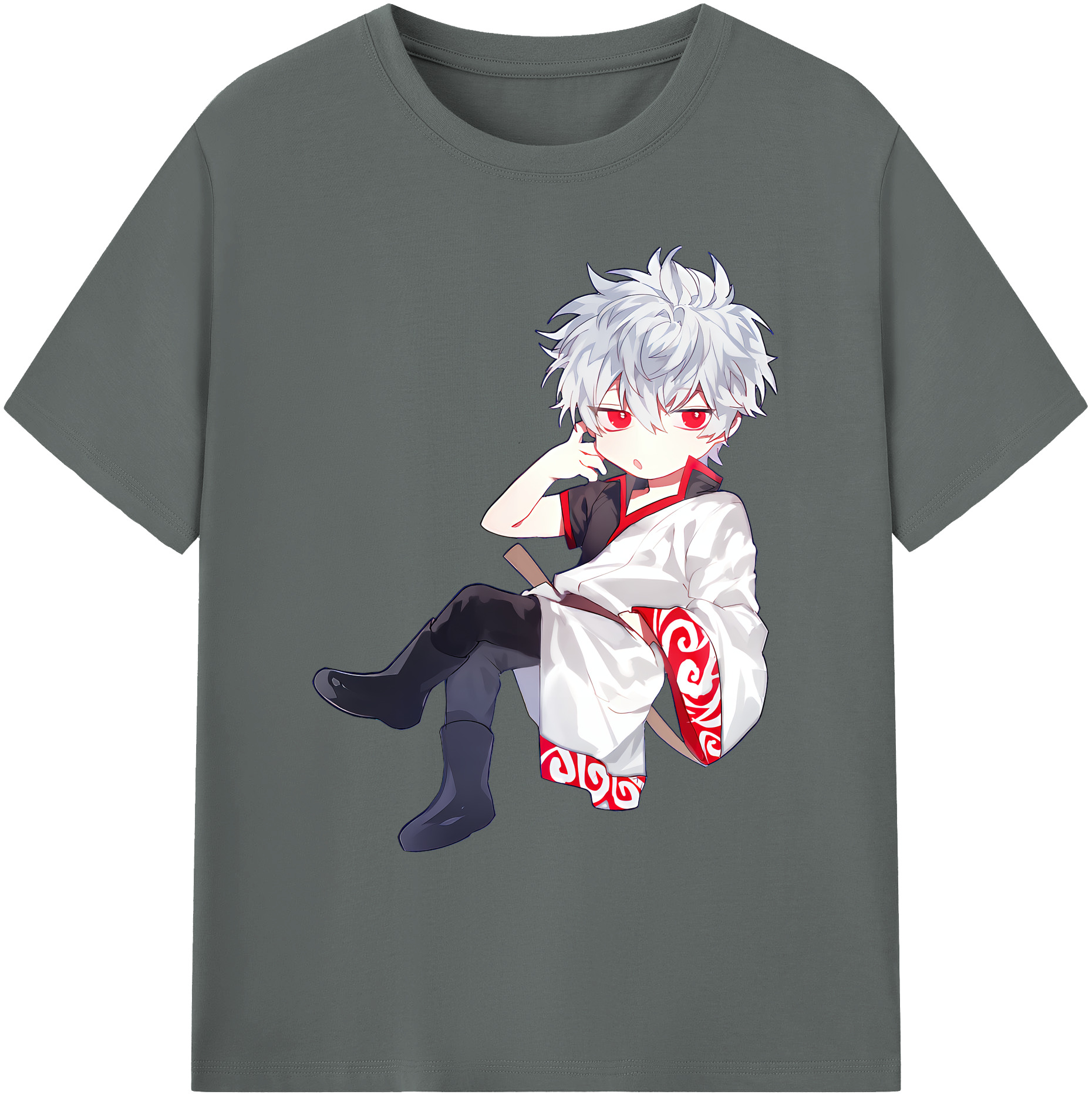 （画像用） ぎんたま 坂田銀時（さかたぎんとき） 神楽 志村新八（しむら しんぱち） GINTAMA Sakata Gintoki Kagura Shimura Shinpachi 綿100％ メンズ半袖Tシャツ｜肌触りやわらか＆通気性